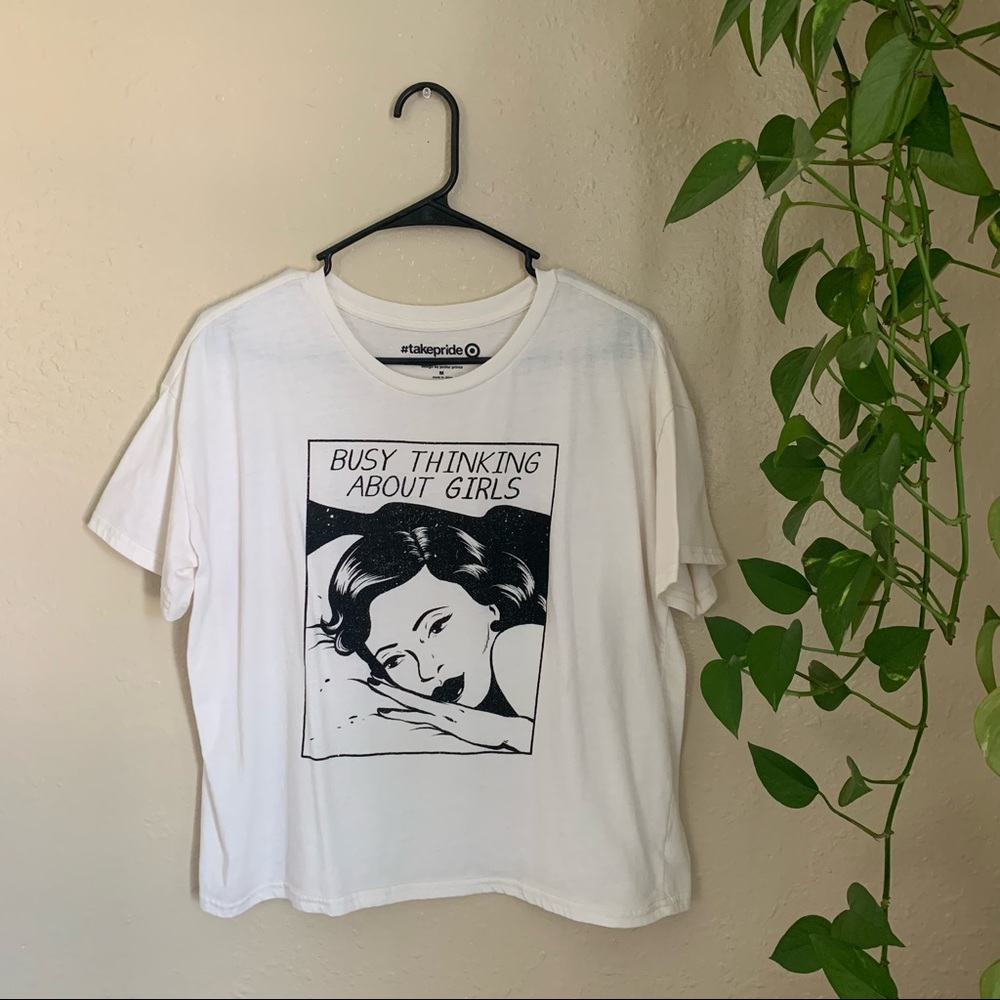 Target Pride Busy Thinking About Girls Graphic T Shirt size M